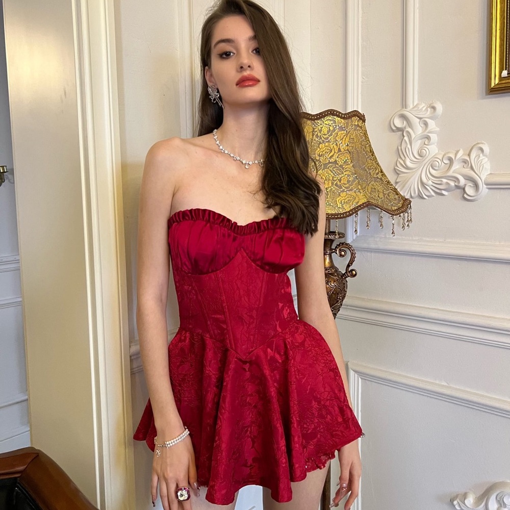 Nana Jacqueline airina dress in red NWT NEVER WORN
